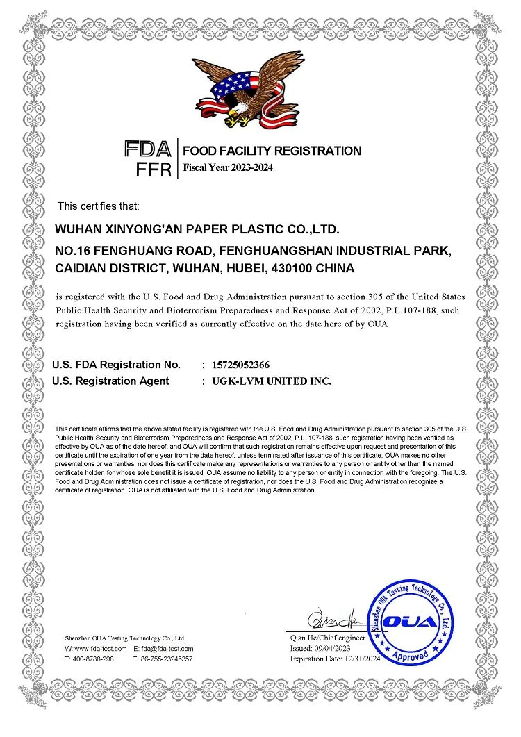 FDA 1001 FDA 1001